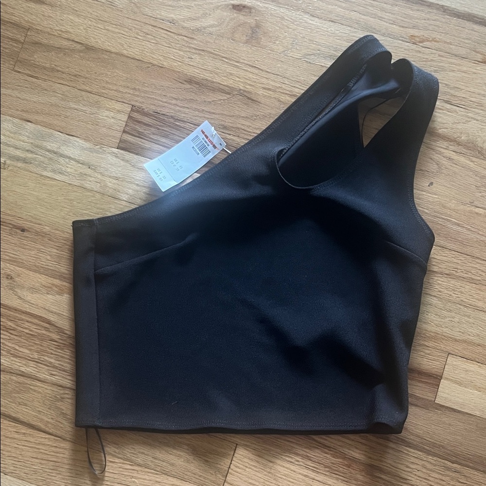 A&F crop one shoulder top